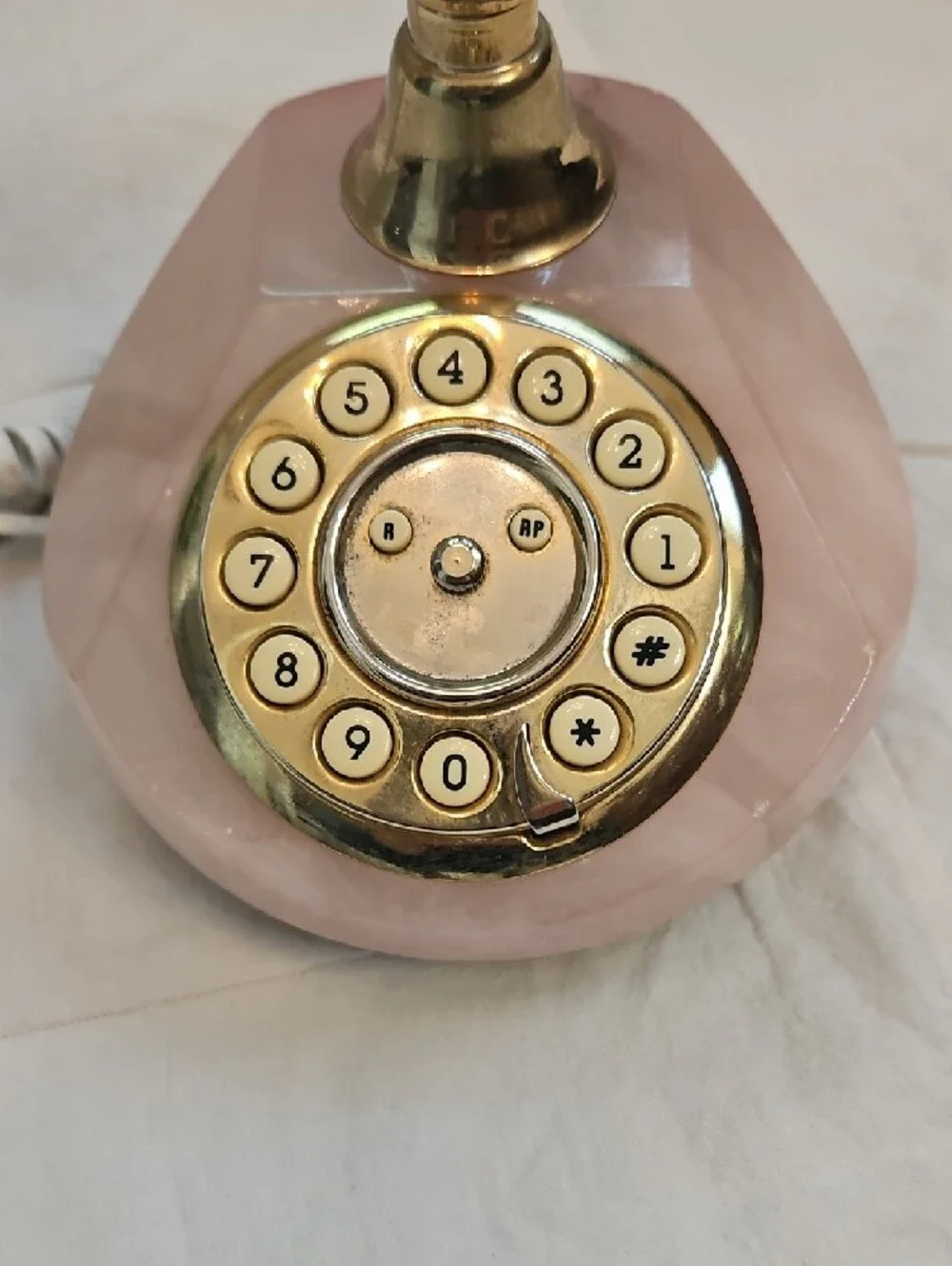 Horchow Black and Gold Decorative Telephone Base - Picture 2 of 7
